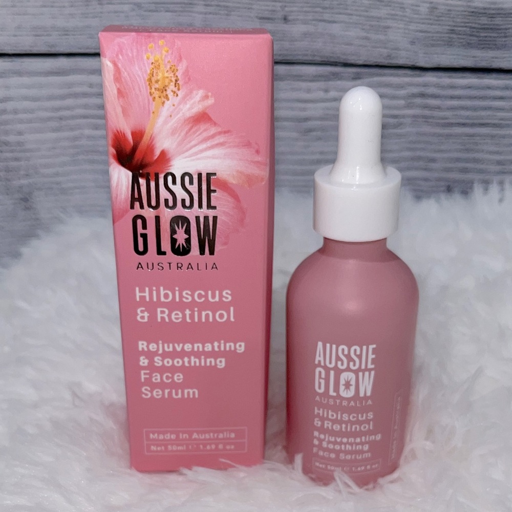 AUSSIE GLOW AUSTRALIA
Hibiscus & Retinol Rejuvenating & Soothing Face Serum
